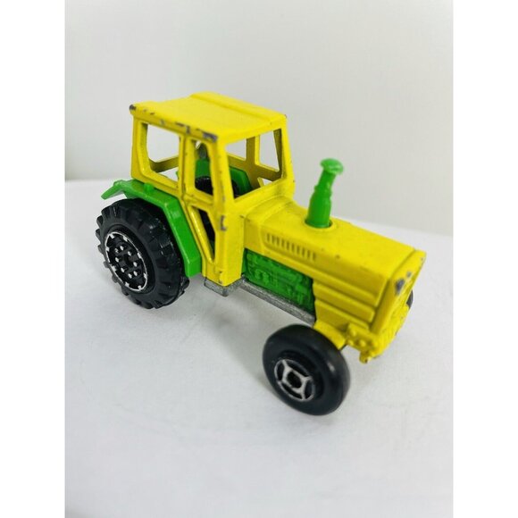 Vintage 208 Majorette Diecast Green & Yellow Farm TRACTOR Made In France 1/65 - Picture 2 of 12